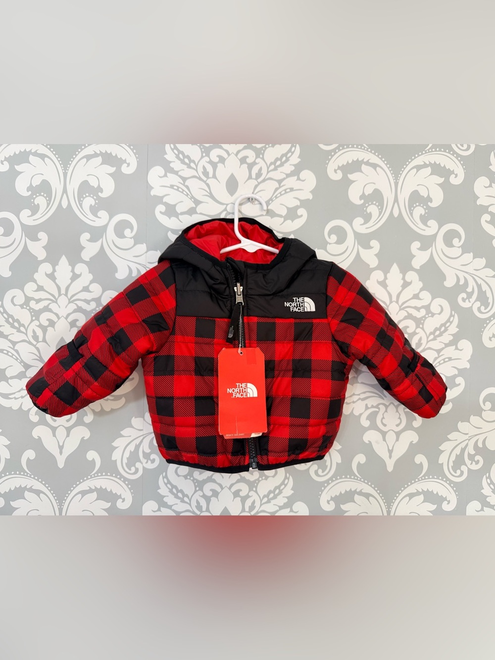 • The North Face Reversible Perrito Buffalo Plaid Jacket